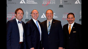 Pictured left to right: Kenny Rabalais, Dr. Gerry Cvitanovich, Jim Remetich, Glen Golemi